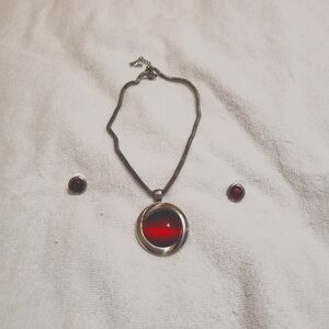 Necklace and earrings